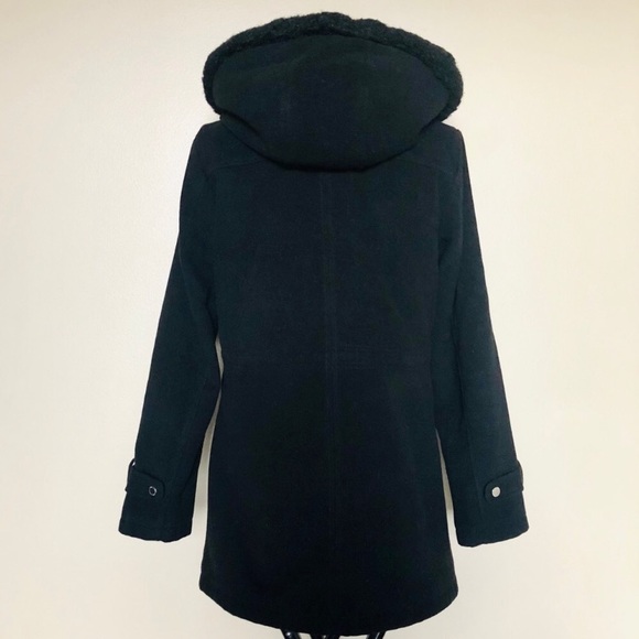 Liz Claiborne Black Quilted Anorak Winter Jacket - Picture 3 of 7